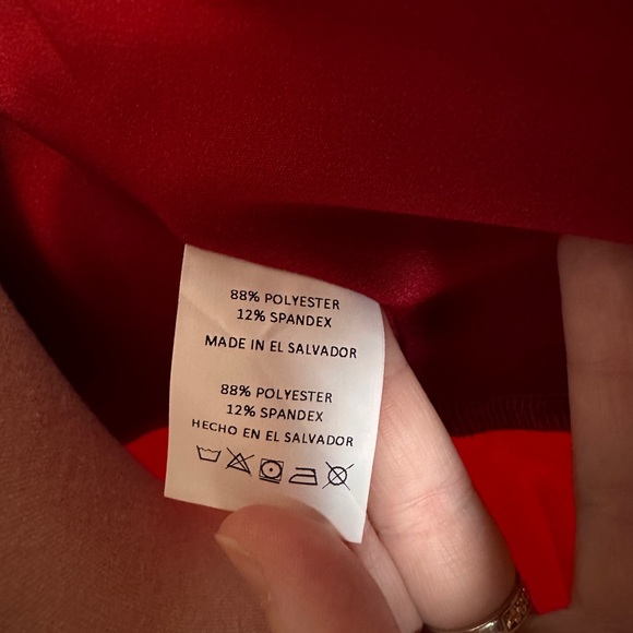 Rodner Figueroa Designer Bright Red Bodysuit Bow Top Womens M Ex Cond! $200 - Picture 11 of 12